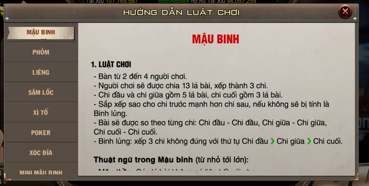 Chiến Thuật Chơi Mậu Binh Tại BomWin Ăn Tiền Thật Dễ Dàng Cho Game Thủ