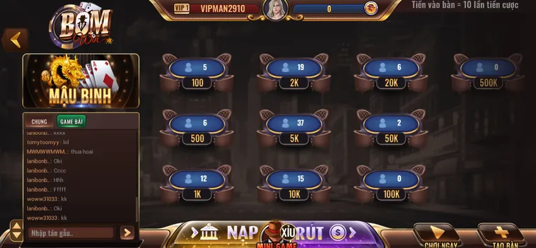 Chiến Thuật Chơi Mậu Binh Tại BomWin Ăn Tiền Thật Dễ Dàng Cho Game Thủ