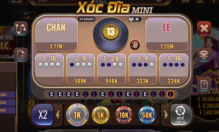 Xóc Đĩa Mini Tại BomWin Tốc Độ Chớp Nhoáng Nhận Thưởng Liền Tay